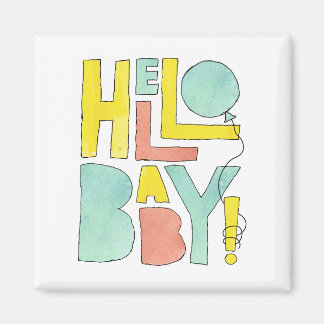 Hello Baby Welcome to Newborn New Baby Birth Magnet