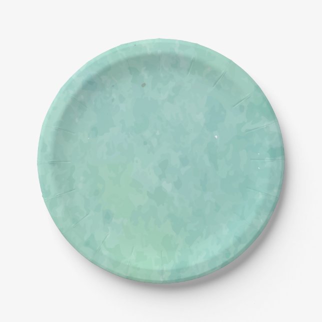 Hello Baby Welcome to Newborn New Baby Birth Paper Plate (Front)