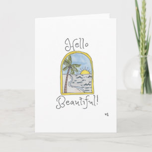 Hello Beautiful Card
