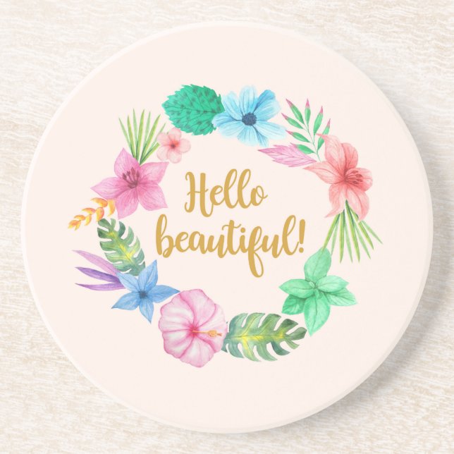 HELLO BEAUTIFUL! COASTER (Front)