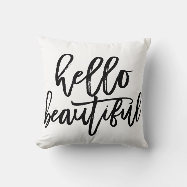 Hello Beautiful Cushion (Front)