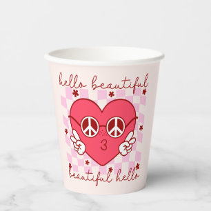 Hello Beautiful Cute & Heartfelt Paper Cups