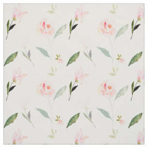 Hello Beautiful Watercolor Floral Fabric