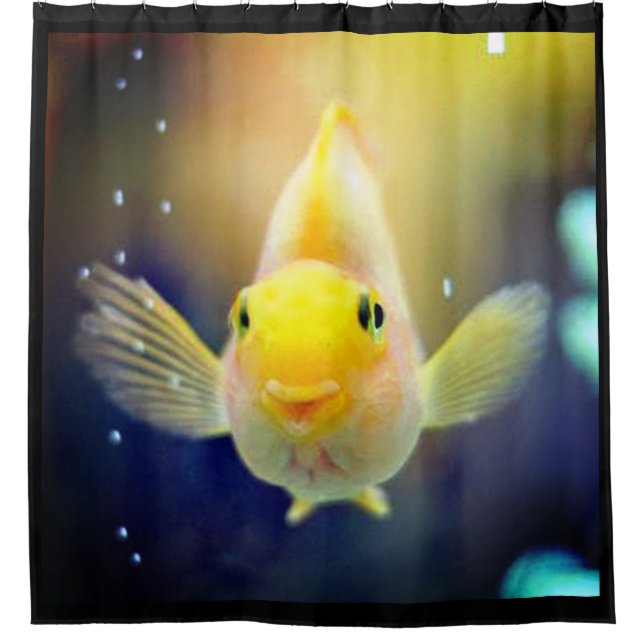 HELLO BIG FISHY SHOWER CURTAIN (Front)