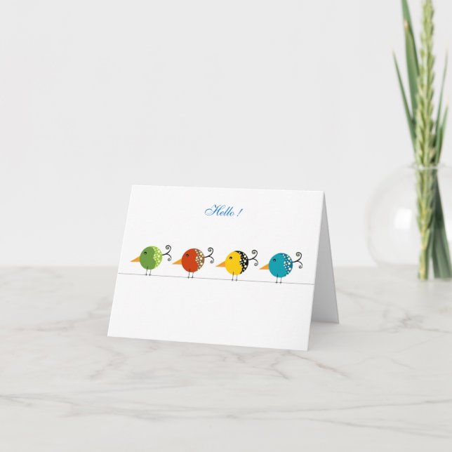 Hello Birdie Card (Front)