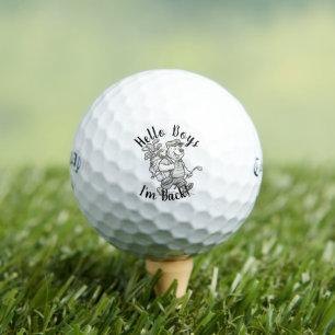 Hello Boys Im Back Bear Golf Balls - Callaway Gift