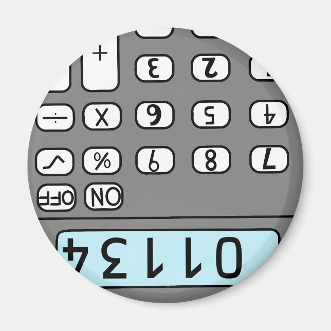 hello calculator magnet (Front)