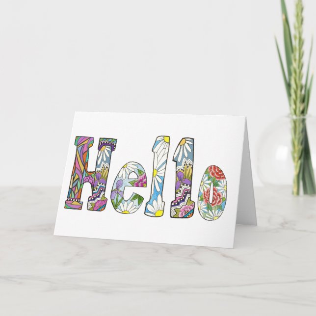 Hello card (Front)