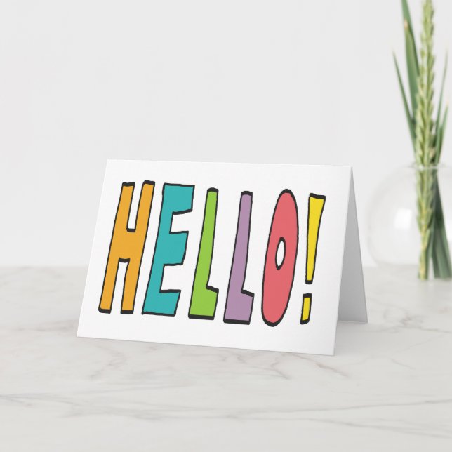 Hello! Card (Front)