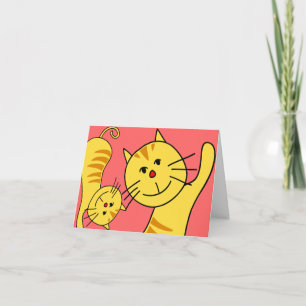 Hello Cat Blank Card