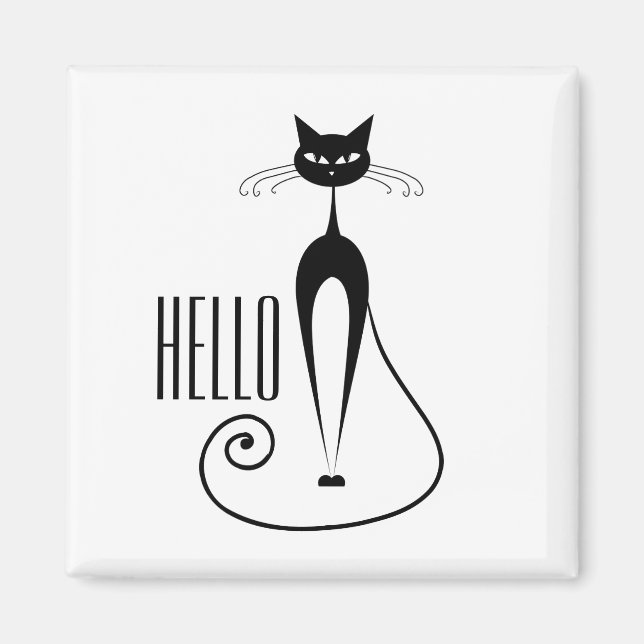 Hello Cat Magnet (Front)