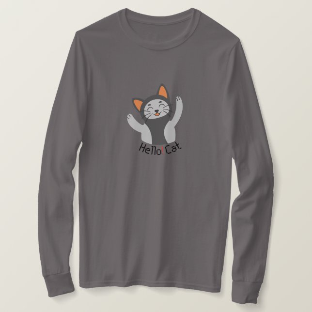 Hello Cat T-Shirt (Design Front)