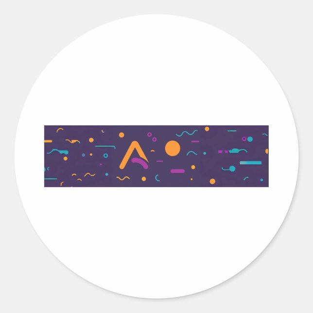 Hello Classic Round Sticker (Front)