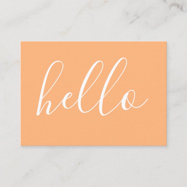 HELLO comment card (Front)