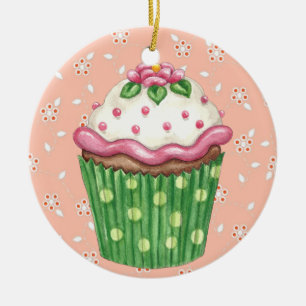 Hello Cupcake ! Ceramic Tree Decoration