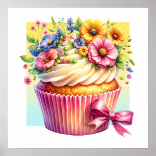 Hello Cupcake Poster