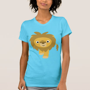 Hello!! Cute Cartoon Lion Women T-shirt