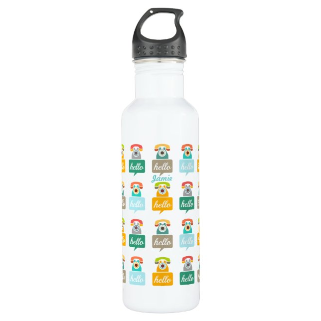 Hello Cute Colourful Hello 710 Ml Water Bottle (Front)