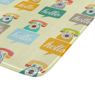 Hello Cute Colourful Hello Cutting Board