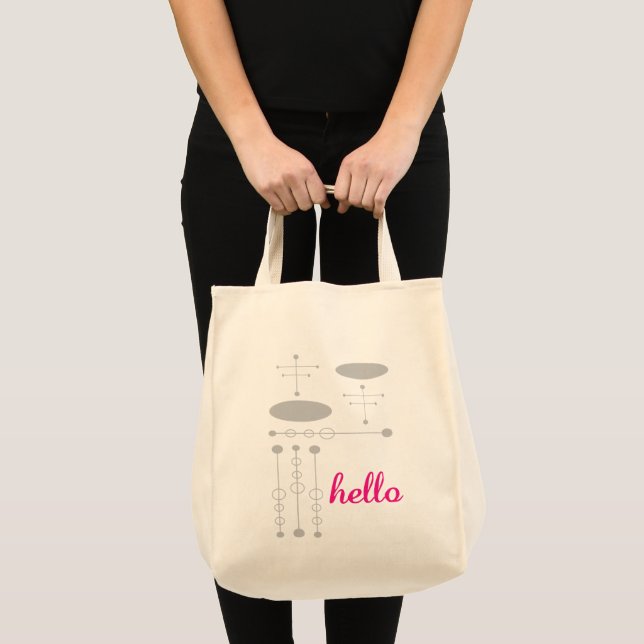 Hello Cute Colourful Hello Gifts Tote Bag (Front (Product))