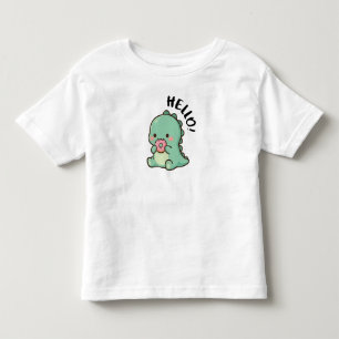 Hello Cute Dinosaur Kids T-Shirt