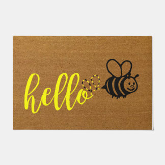 Hello Cute Little Bee Rug, Family   Doormat