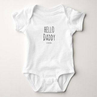 Hello Daddy Pregnancy Announcement for dad Baby Bodysuit