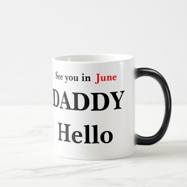 Hello Daddy Pregnancy Reveal Coffee Mug (Right)