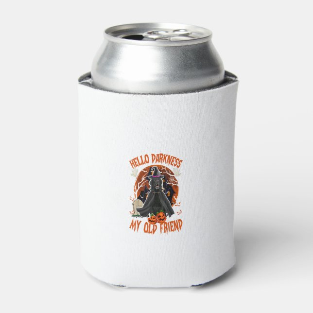 Hello Darkness My Black Labrador Retriever Dog Hal Can Cooler (Can Front)