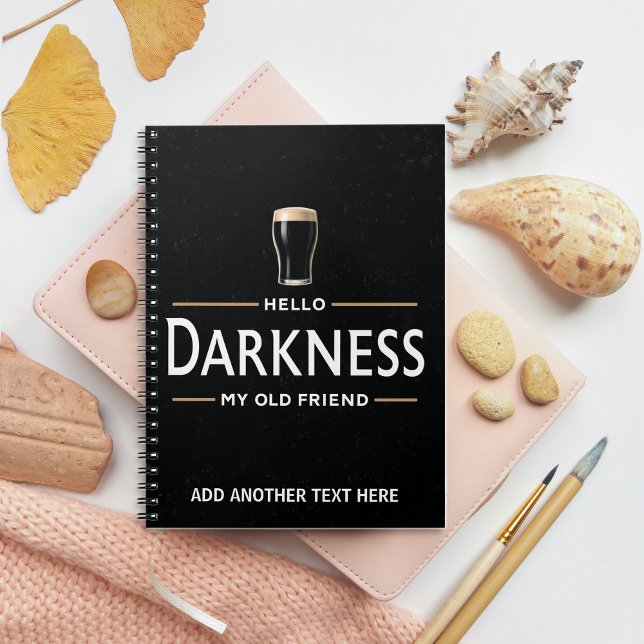 Hello Darkness My Old Friend Funny St Patricks Day Notebook (Creator Uploaded)