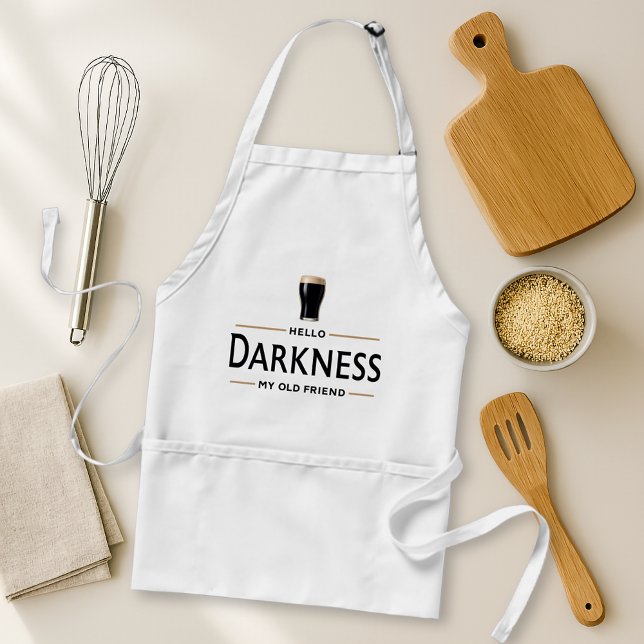Hello Darkness My Old Friend Funny St Patricks Day Standard Apron (Creator Uploaded)