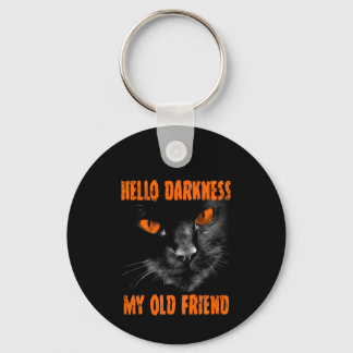 Hello Darkness My Old Friend: Halloween Edition Key Ring