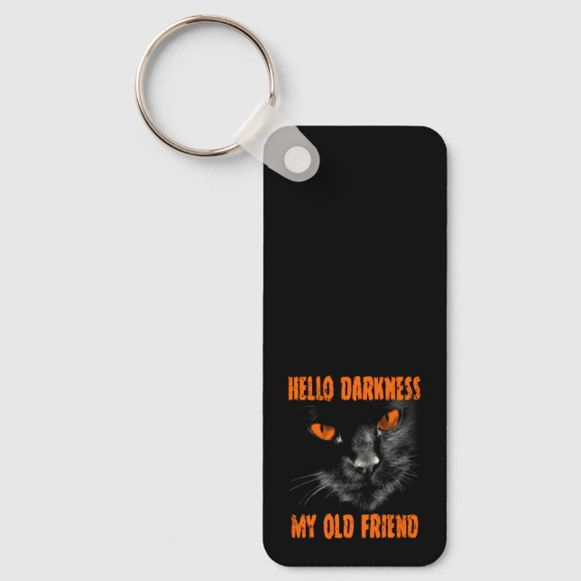 Hello Darkness My Old Friend: Halloween Edition Key Ring (Front)