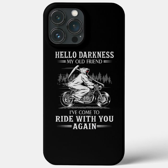 Hello Darkness My Old Friend I've Come Motorbike Case-Mate iPhone Case (Back)