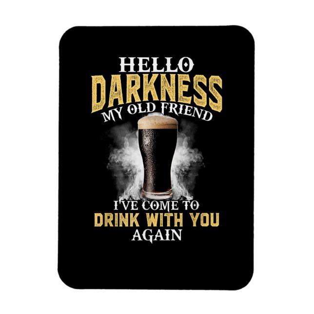 Hello Darkness My Old Friend Magnet (Vertical)