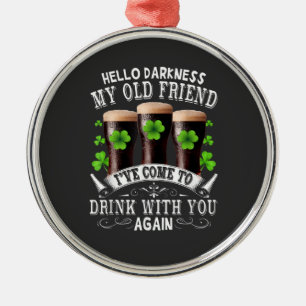 Hello Darkness My Old Friend Metal Tree Decoration