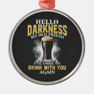 Hello Darkness My Old Friend Metal Tree Decoration