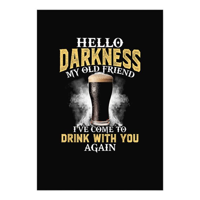 Hello Darkness My Old Friend Photo Print (Front)