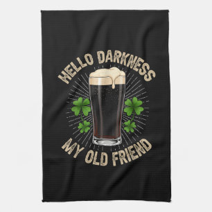 Hello Darkness My Old Friend Tea Towel