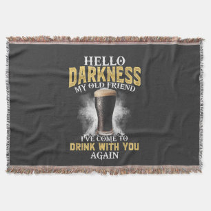 Hello Darkness My Old Friend Throw Blanket