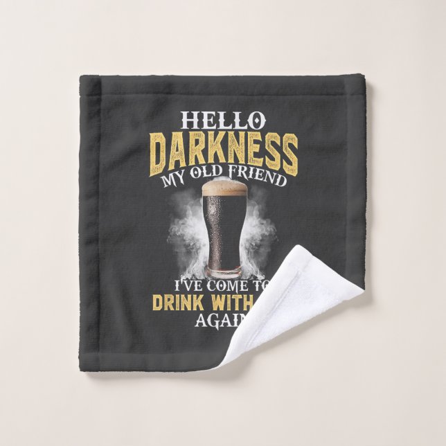Hello Darkness My Old Friend Wash Cloth (Wash Cloth)