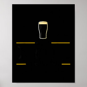 Hello darkness old friend irish beer st. patrick's poster