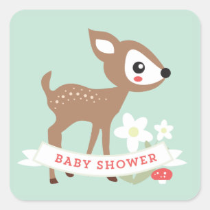 Hello Deer! Baby Shower Stickers