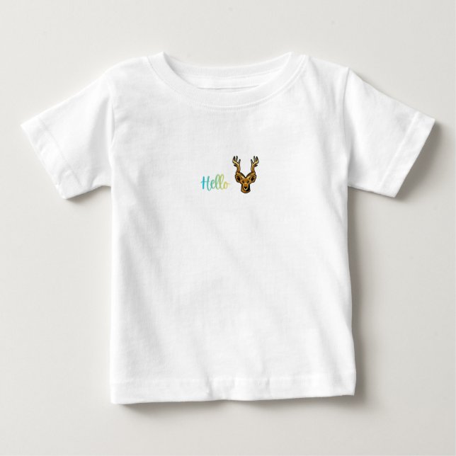 Hello Deer Baby T-Shirt (Front)