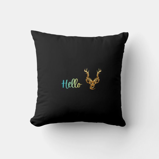 Hello Deer Cushion (Front)