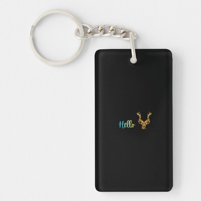 Hello Deer Key Ring (Front)