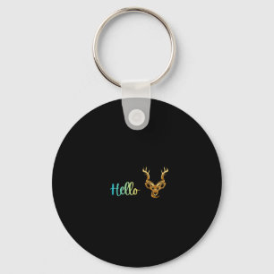 Hello Deer Key Ring