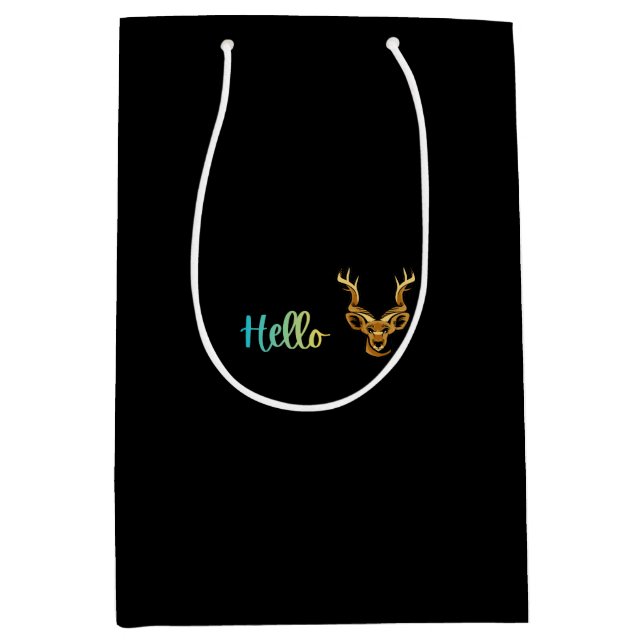 Hello Deer Medium Gift Bag (Front)