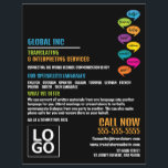 Hello Design, Translator & Interpreter Flyer<br><div class="desc">Hello Design,  Translator & Interpreter Advertising Flyers By The Business Card Store.</div>