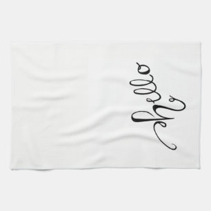 Hello Dish Towel